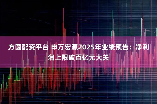 方圆配资平台 申万宏源2025年业绩预告：净利润上限破百亿元大关